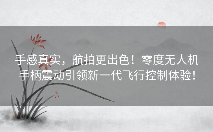手感真实,航拍更出色!零度无人机手柄震动引领新一代飞行控制体验! 手感真实,航拍更出色!零度无人机手柄震动引领新一代飞行控制体验!
