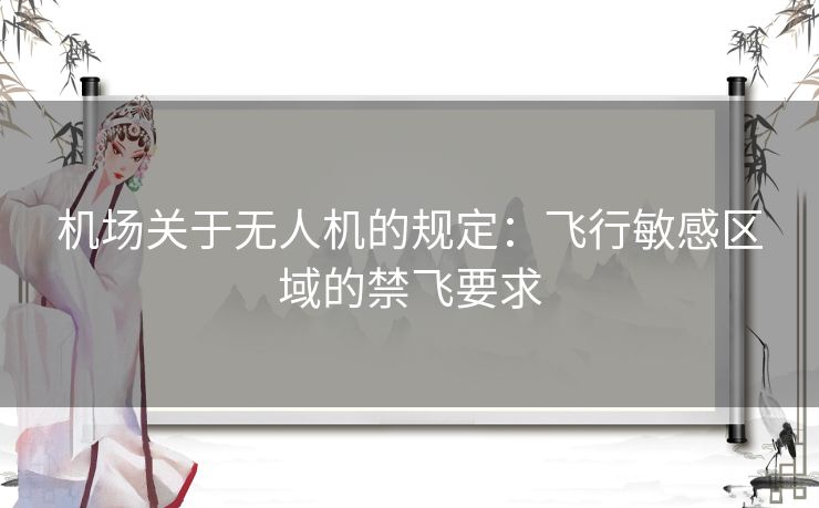 机场关于无人机的规定:飞行敏感区域的禁飞要求 机场关于无人机的规定:飞行敏感区域的禁飞要求
