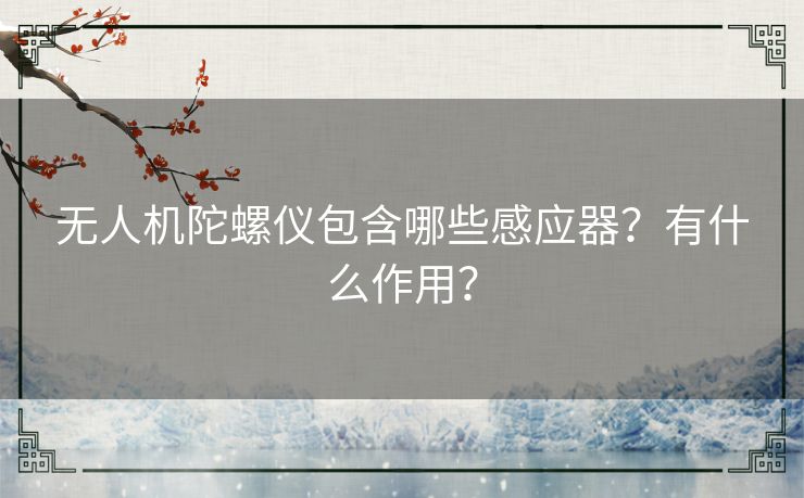 无人机陀螺仪包含哪些感应器?有什么作用? 无人机陀螺仪包含哪些感应器?有什么作用?