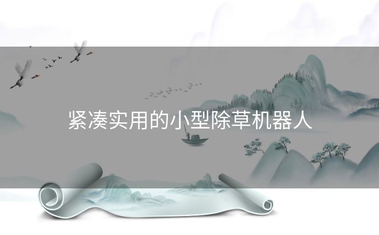 紧凑实用的小型除草机器人 紧凑实用的小型除草机器人