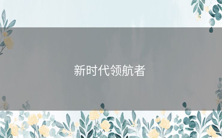 新时代领航者 新时代领航者