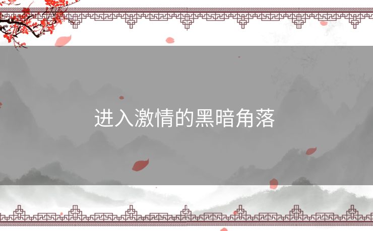 进入激情的黑暗角落 进入激情的黑暗角落
